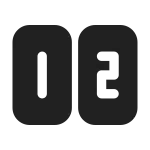 Number Row SVG Icon